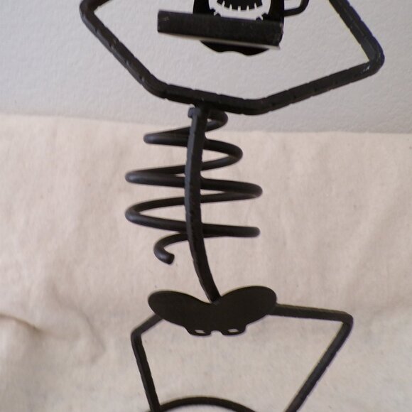 Partylite Metal Votive Candle Holder Mr. Bones Dancing Skeleton Halloween 15” - Picture 7 of 10